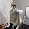 Spring and Autumn Women's Large Size Chubby Sleeveless Knitted Vest Women's Loose Layered Knitted Vest