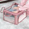 Foldable Transparent Storage Box with Steel Frame for Clothes and Quilts