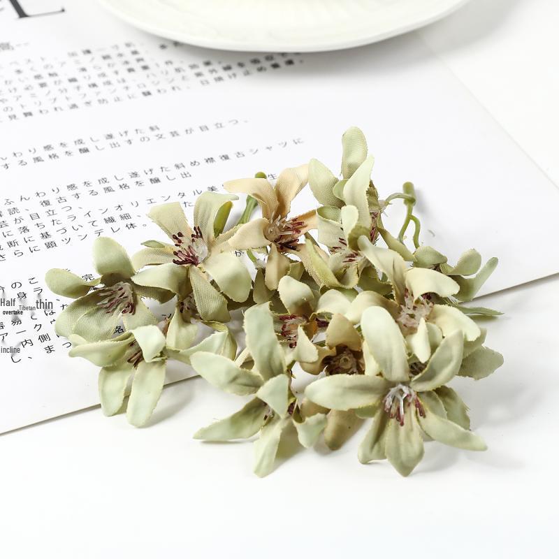 8.5cm Orchid Silk Flower Wreath Headdress Kit for Weddings