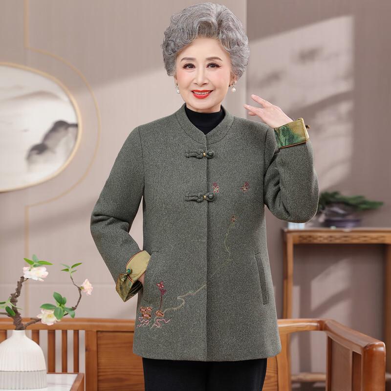 Elegant New Chinese Style Autumn Jacket for Middle-Aged Women