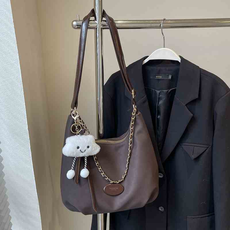 

Осенне-зимняя ретро-матовая женская сумка через плечо, новая большая вместимость, сумки через плечо на молнии, женские сумки для поездок на работу