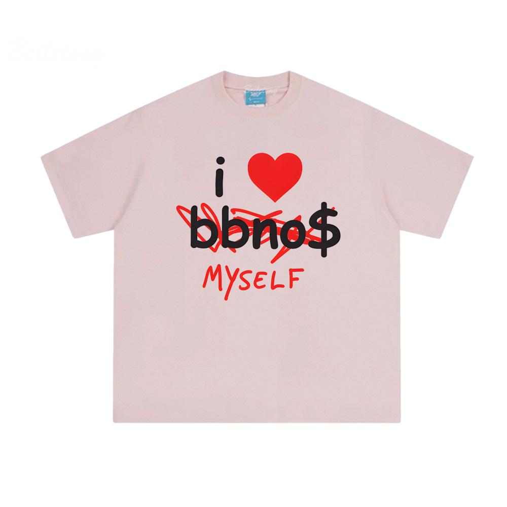 I Heart Myself Tee - LIMITED EDITION Bbno$ Same As 100%Cotton Tee-shirt Summer 100%Cotton Round Neck T Shirt