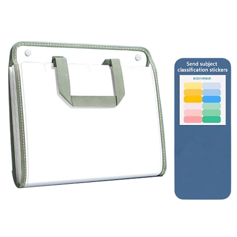 

Папка-органайзер с 13 карманами, расширяемая, двусторонняя, с разделителями - Портативный держатель для документов для дома, школы и офиса в 4 цветах