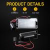 2pcs For Seat Cordoba MK1 6K Facelift 1999-2002 Cordoba MK2 6L 2002-2009 LED Number License Plate Lamp Light 6000K