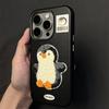 Plush Penguin Xiaomi 15/13 Mobile Phone Case NOTE14/12/11 Anti-drop K70/K60/K50 Soft Leather Pattern