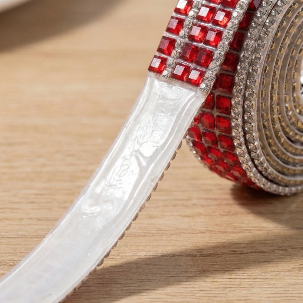 Iron On Trim Square Crystal Rhinestone Trim Rhinestone DIY Hot Fix Tape Hot Melt Rhinestone Chain Bridal Dress