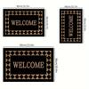 1pc Non-Slip Welcome Doormat - 100% Polyester Soft Durable Entryway Rug  Machine Washable Modern Home Decor with Fashion Comfort