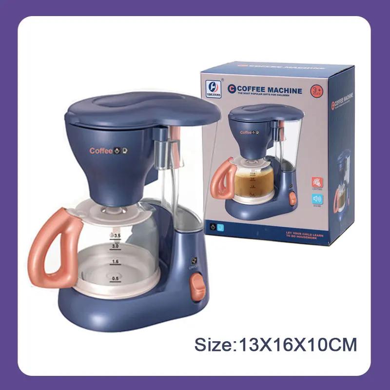 Kids Coffee Machine Toy Set Kitchen Toy Simulation Washing Machine Vacuum Cleaner Pretend To Play Children's Furniture Toys