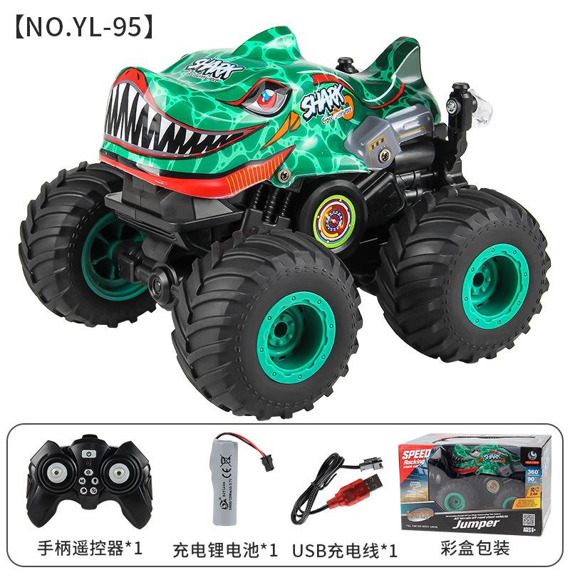

2.4G Remote Control Stunt Light Pickup Truck 360 Degree Rotation Watch Induction Remote Control Car Boy Toy Our factory supports labeling