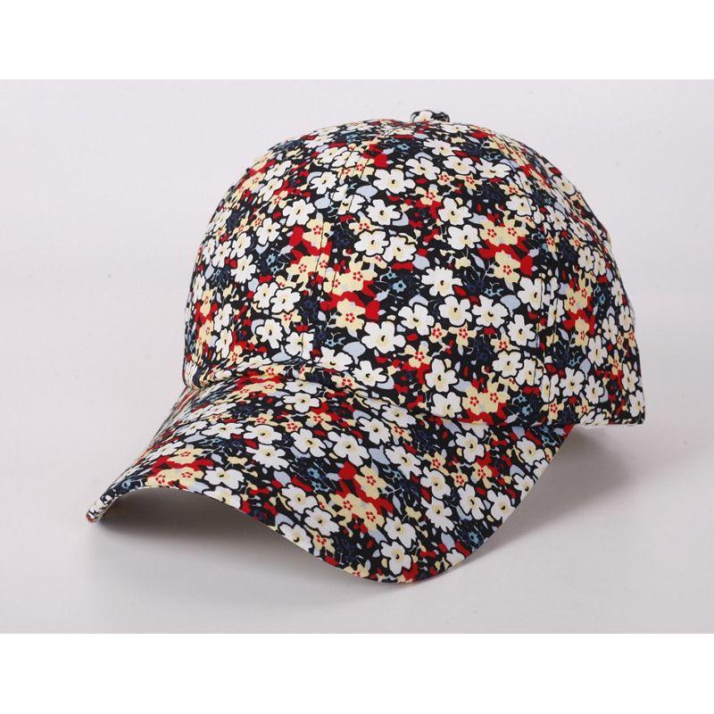

Sunscreen Baseball Rose Floral Print Cap For Women Casual Sp Ivory