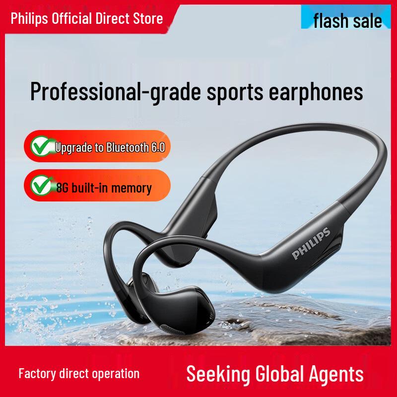 Philips TAQ4320 Bone Conduction Sports Bluetooth Neckband Headphones