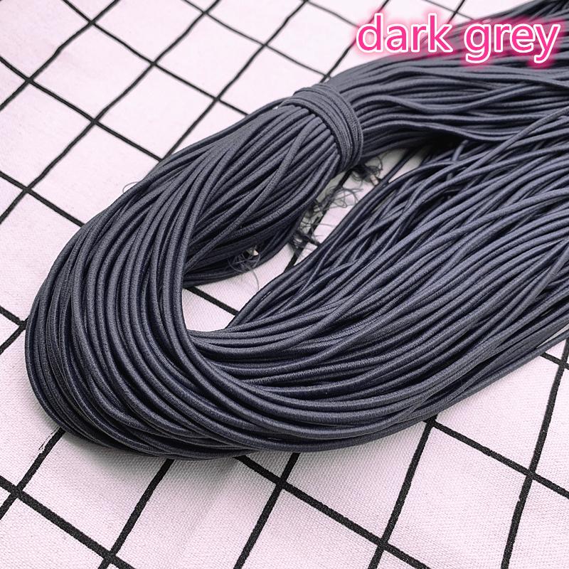 5 Yards 2,0 mm 2,5 mm Hochelastisches Rundes Gummiband Gummiband Elastische Schnur DIY Zubehör