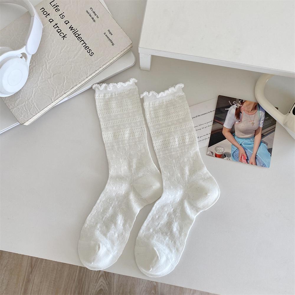 

Oxygen Cotton Lace Ballet Mesh Women s Socks: Breathable, Lightweight, and Stylish One Size белый
