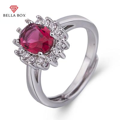 Fashion Created Ruby Rings Jewelry For Women Charms Party Accessories