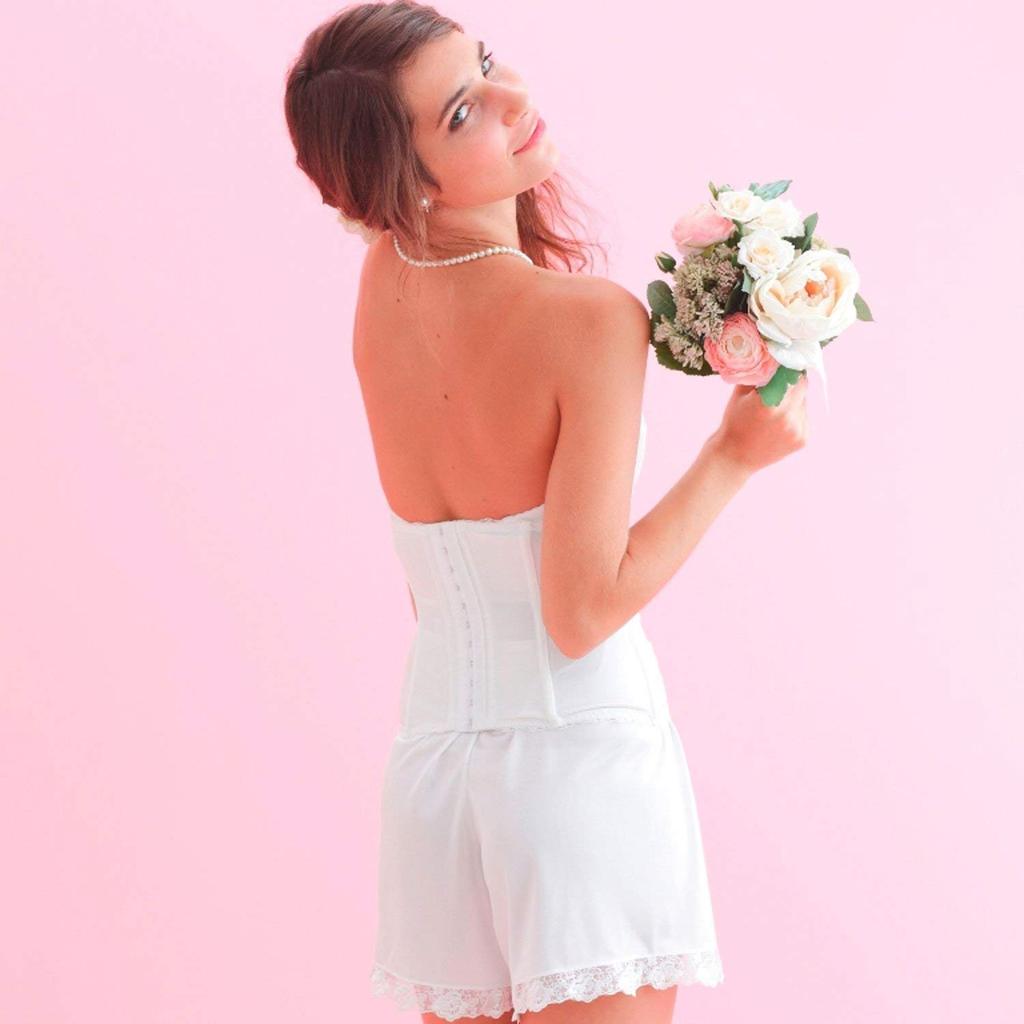 De White Flared Wedding [Salon M] Pants, M, L, LL, Dress, (LL)