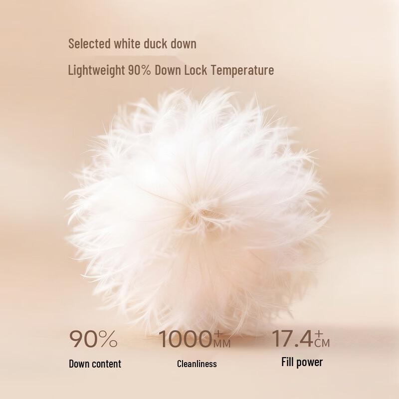 Xiangying Women's Light Down Jacket with Fur Collar