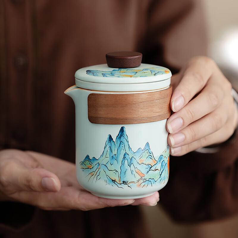 Ceramic Travel Tea Set Gift Box