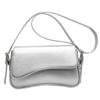 Vintage Leather Crossbody Bags For Women  Designer Female Compact Flap Shoulder Underarm Bag Armpit Handbags And Purses