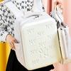 New MLB Polyurethane Backpack Regular Women's Cream 7ABKM013N-50BGL