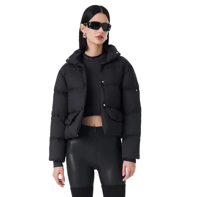 Jinyujie Women's 90% Goose Down Short Puffer Jacket