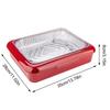 Serving Tray for Food Stackable Aluminum Pan Holders Food Container Insulation Lunch Box Aluminium Foil Trays Rectangular