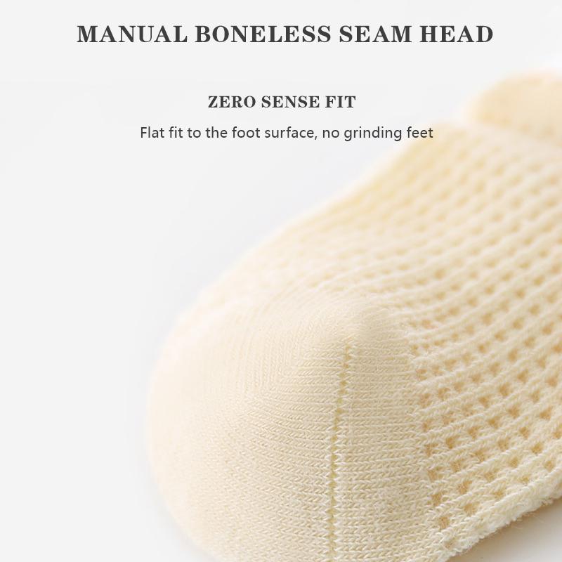 4 Pairs/Lot  Newborn Socks Thin Mesh Breathable Baby Socks Solid color Summer Children Socks For 0-5Y Bebe