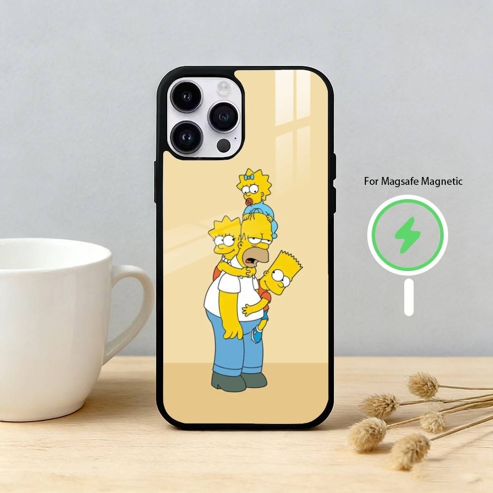 Cartoon A-American Dad Phone Case For iPhone 17/16/15/14/13/12/Plus/Pro/Max for Magnetic Wireless Charging