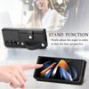 For Samsung Galaxy Z Fold 4 Z Fold 5 Z Fold 2 5G Shockproof Case Leather Card Wristband Protect Back Cover For Samsung Z Flip 5 4 3
