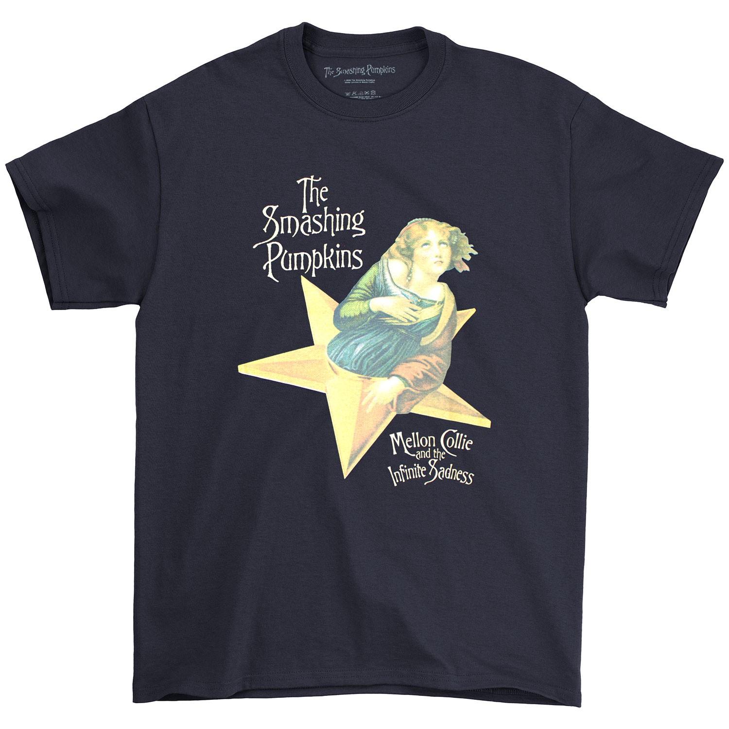 Men s Smashing Pumpkins Mellon Collie Slim Fit T-shirt Medium Navy M