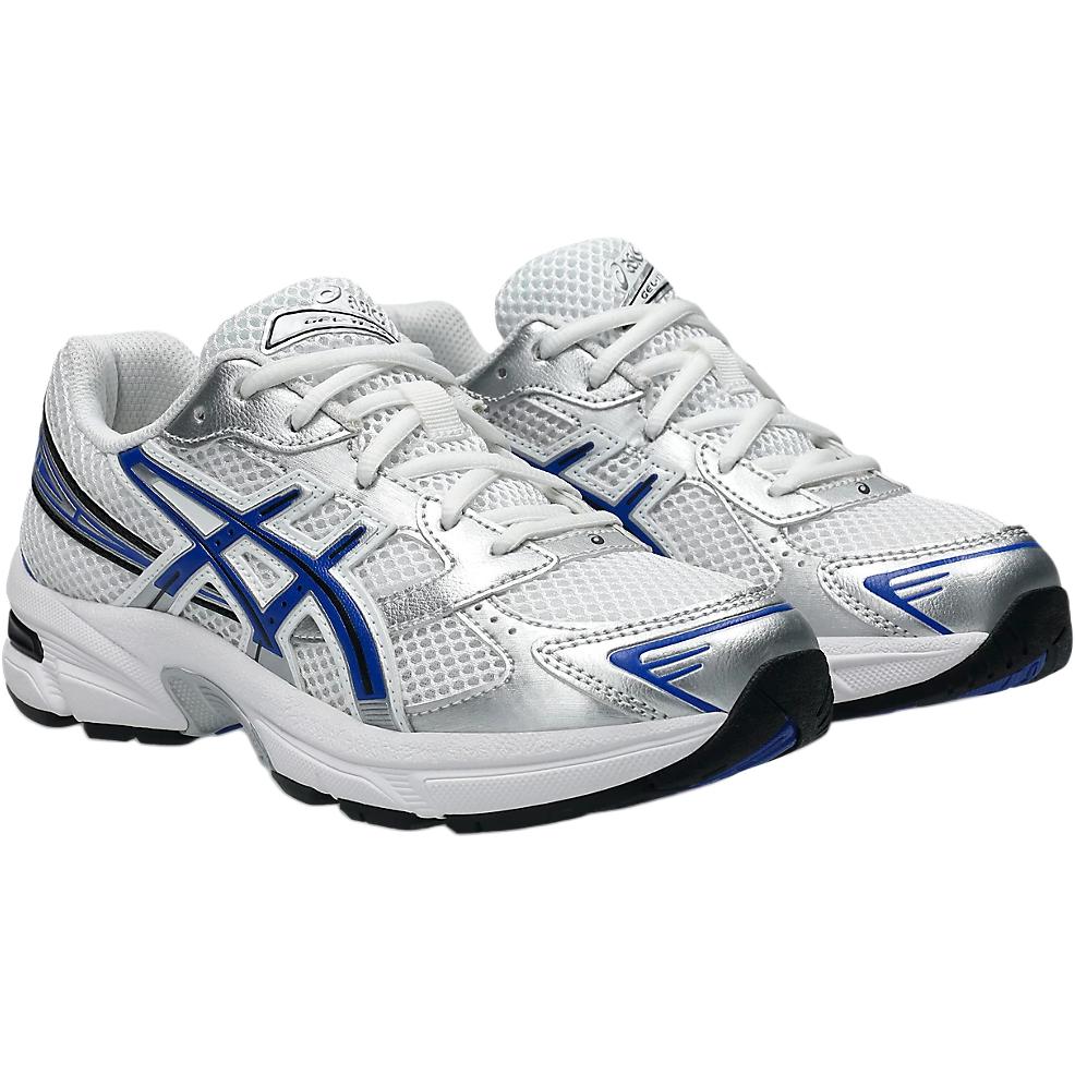 Asics Gel 1130 Ammortizzazione Resistente all'Abrasione Basse Scarpe da Corsa per Bambini Bianco Blu Adolescenti 1204A169-102