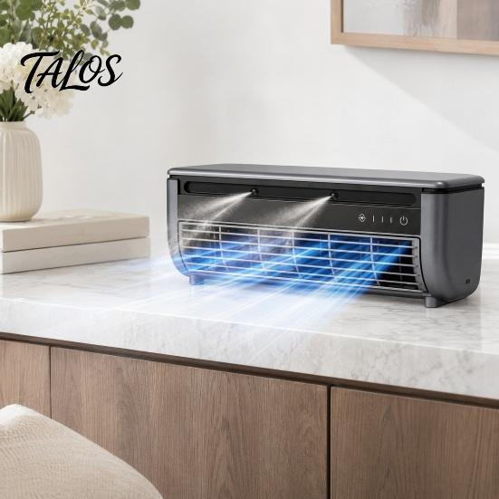 Přenosný Mini Split Klimatizační Ventilátor, Nastavitelné Rychlosti Energeticky Úsporný Chladicí Ventilátor s Rozprašováním, Tichý Nástěnný Stolní Ventilátor pro Domácí Kancelář