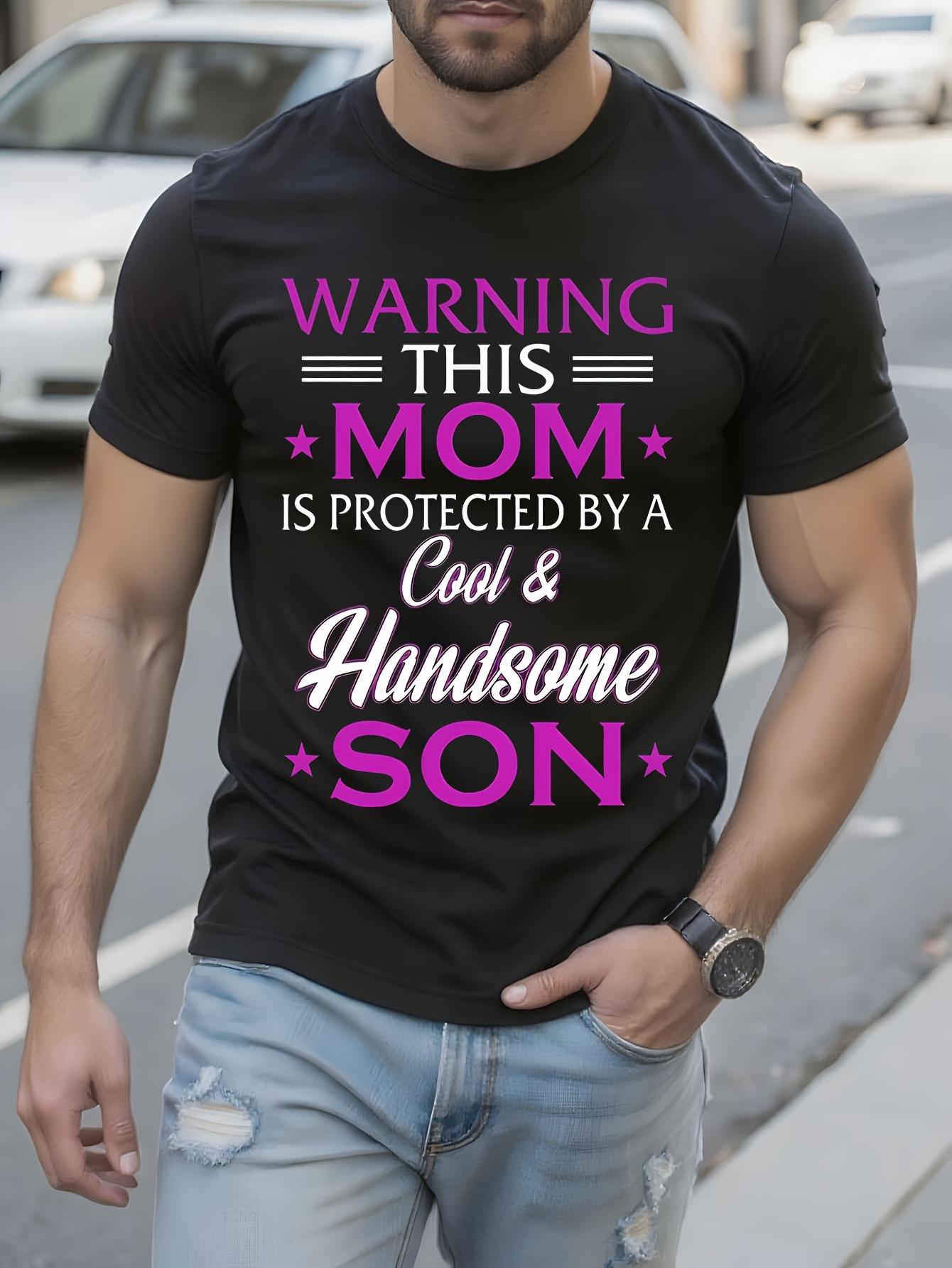 Funny Tshirt Funny Mom Son Graphic Tshirt - This Mom is P... S