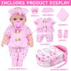 Simulation Doll Cute Pink Clothes with Sleeping Bag 30CM Reincarnation Doll Girl Gift