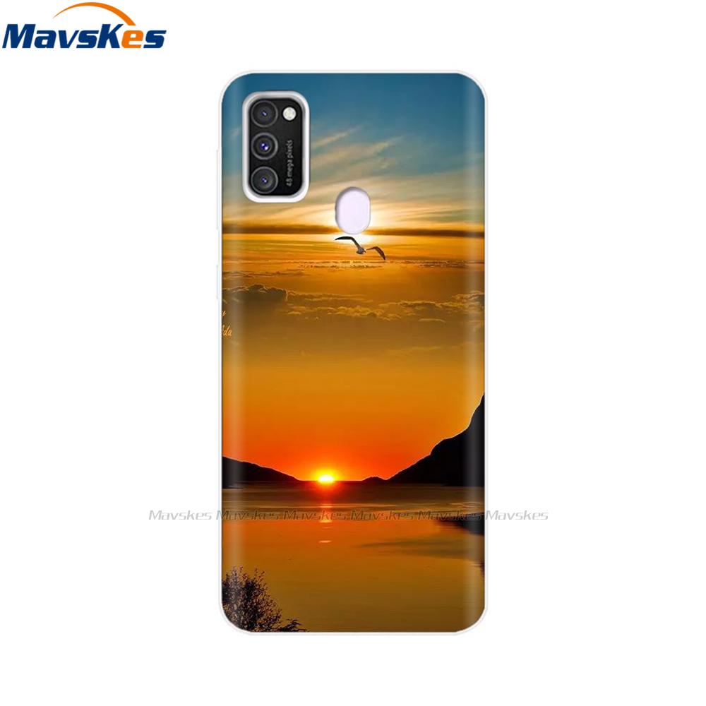 For Samsung Galaxy M21 Case Back Cover Soft Silicone TPU Phone Case For Samsung Galaxy M20 M21 M30 M30s M31 Case Cover Bumper