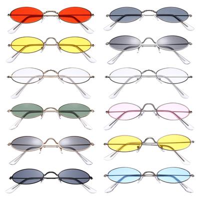 Okulary przeciwsłoneczne owalne retro, modne wzornictwo, mała ramka, okulary przeciwsłoneczne vintage, okulary przeciwsłoneczne dla mężczyzn i kobiet, akcesoria letnie