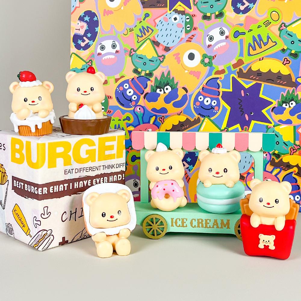 Butter Bear Action Figure Cartoon Model Toy Decoration Children Ornament Gifts