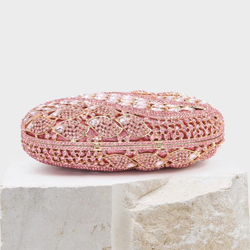 Navy Blue Diamond Evening Clutch Purses Women's Luxury Crystal Handbag WHTUOHENG Formal Stone Clutch Bag For Party Dinner Clutch