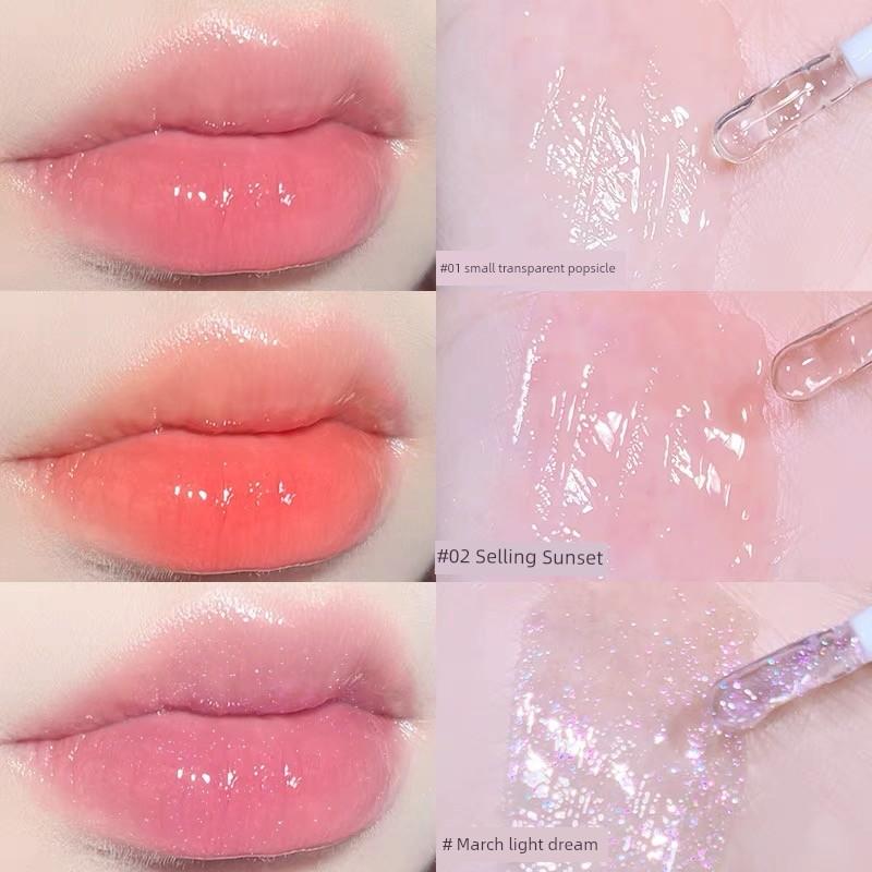 Shi'an Recommend Lip Gloss Glass Lip Lacquer Mirror Water Light Lip Gloss Student Cheap Summer Transparent Toot Lip Gloss with Flash