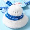Cartoon Badminton Bag Pendant Stuffed Doll Badminton Plush Toy Keychain  Backpack Decor