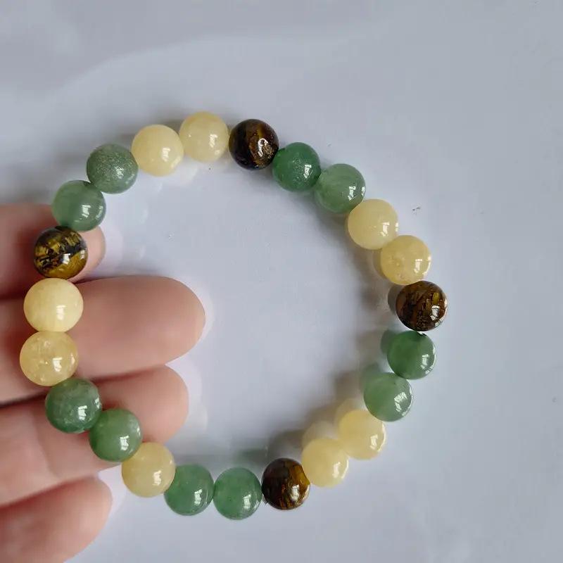 

1 шт. изысканный кристалл агата модный стиль натуральный камень тигровый глаз камень красочный браслет из бисера для мужчин и женщин вечерние повседневные Gif MULTI