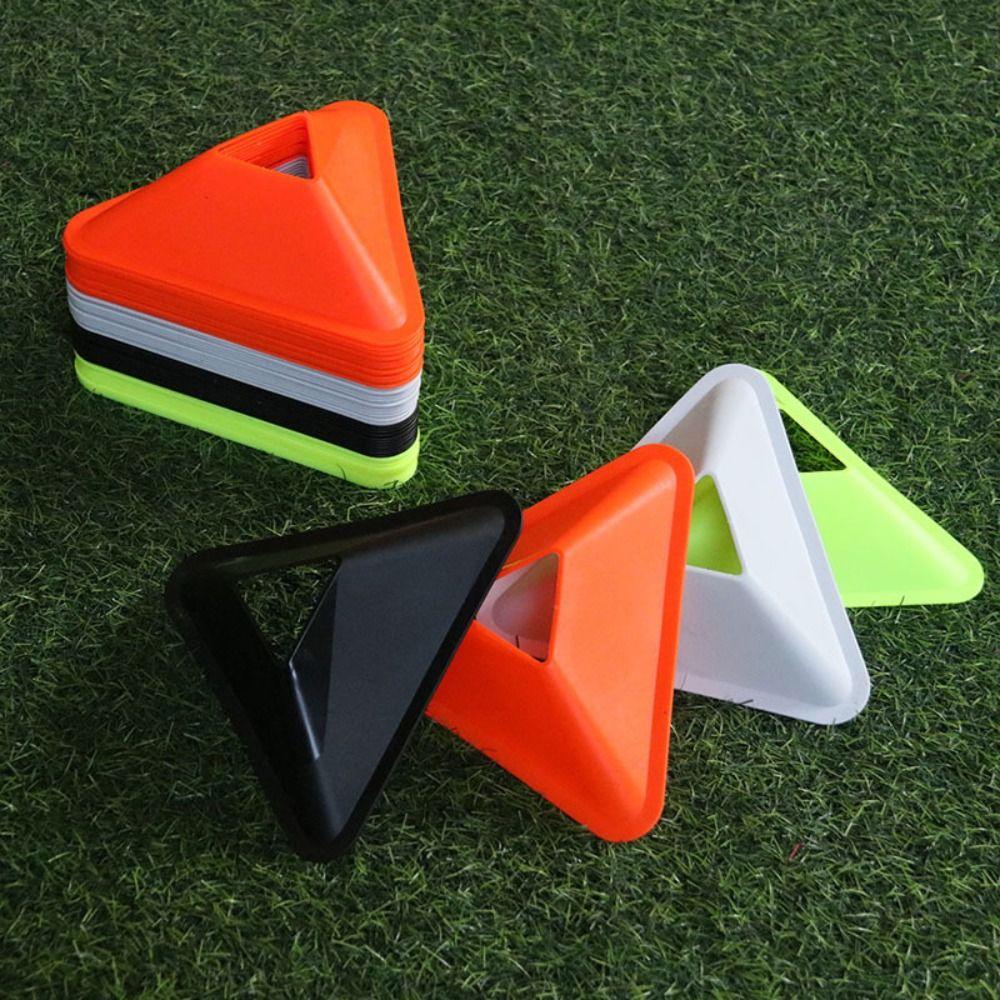5PCS Speed Training Football Triangle Logo Plate Marker Football Triangle Disc  Football Filed