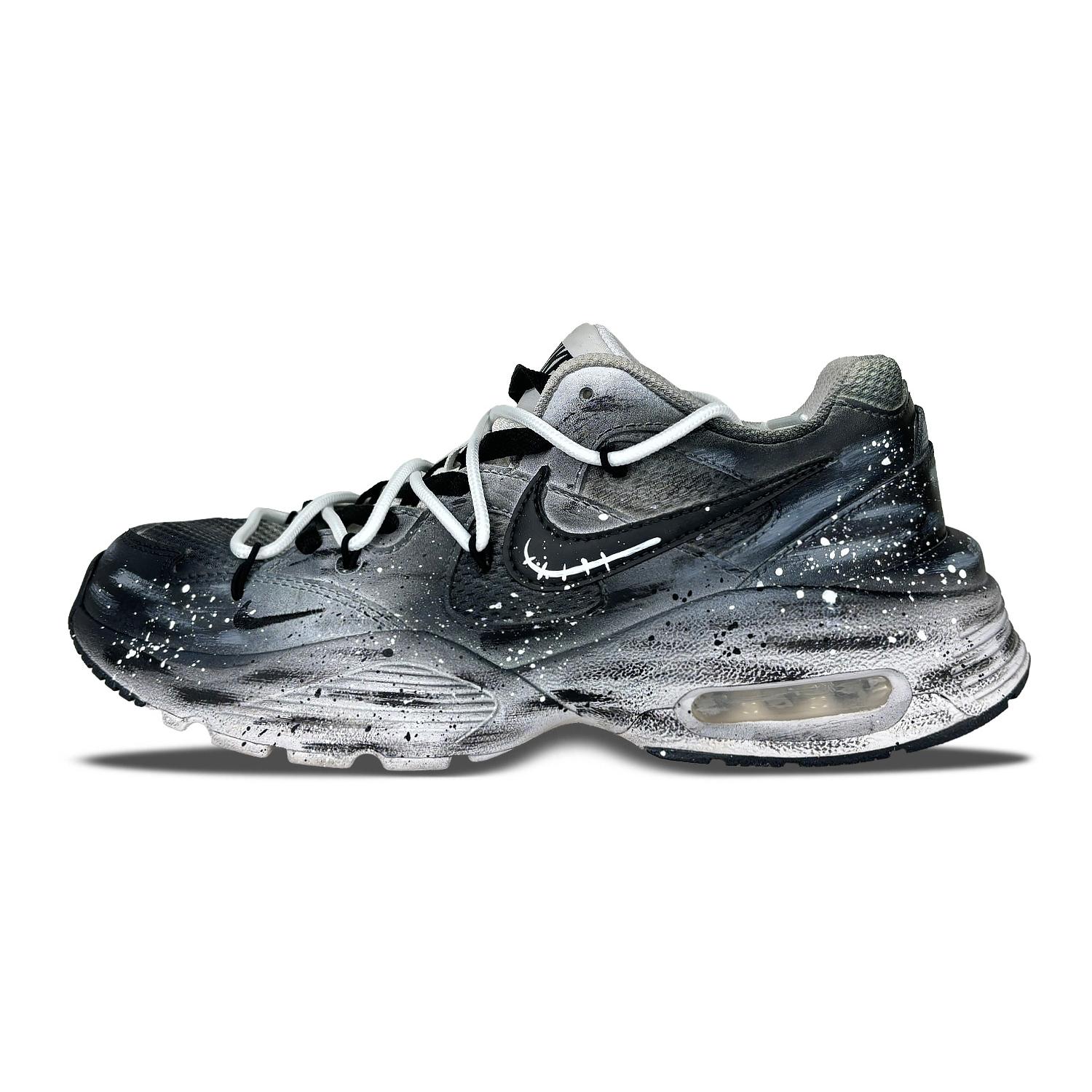 

Nike Air Max Fusion Cushioning Slip Resistant Abrasion Resistant Low top Running Shoes Women s Black White CJ1671-100(Team58-) 38.5