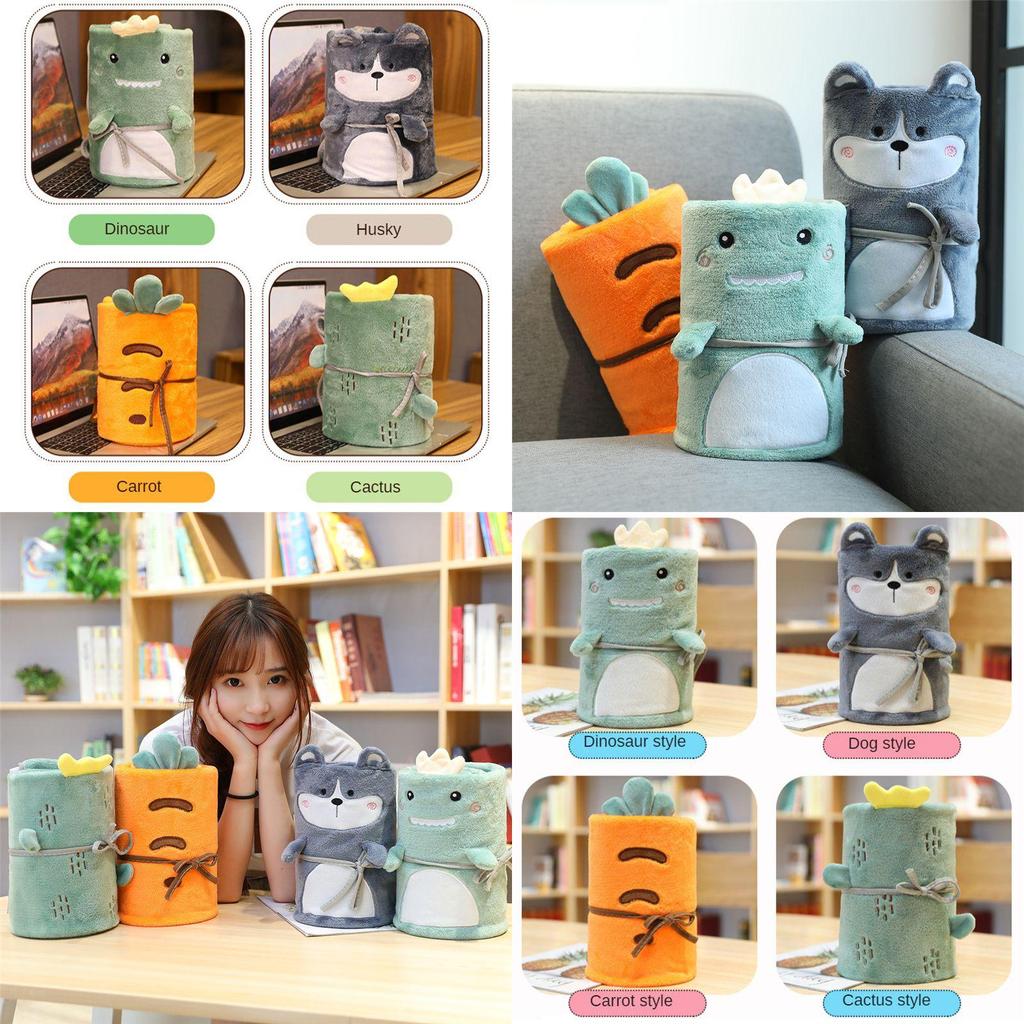 Gemütliche Cartoon-Tier-Klimadecke für Kinder mit entzückenden Dinosauriern