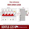Delixi DZ47SLE Type C 4P 380V Earth Leakage Circuit Breaker with Leakage Protection