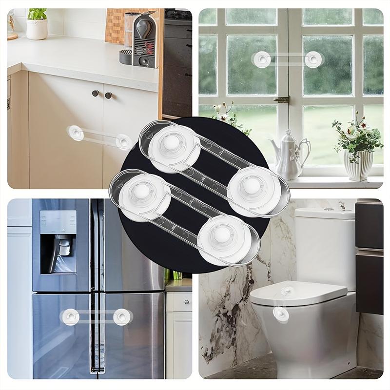 4PC Anti-Pinch Door Lock for Kids Child Safety Lock Baby Proofing Safety Locks Household Childproofing Essentials 16.5/11cm