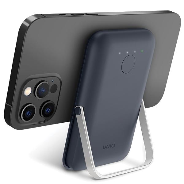 UNIQ Powerbank Hoveo 5000mAh USB-C 20WPD Fast Charge Wireless Magnetic Blue/storm Blue