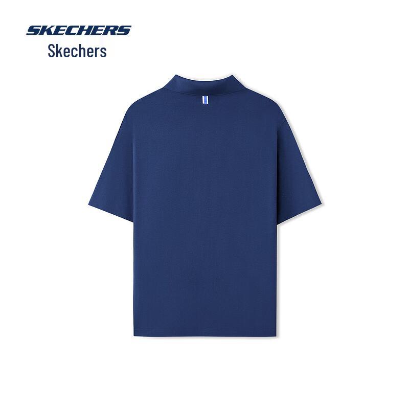 Skechers Men s Knitted Short Sleeve Polo Shirt L225M037