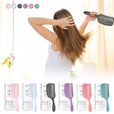Hollow V-shaped Massage Comb Styling Large Curved Comb Massage Scalp Head Comb Rib Comb Breathable Comb