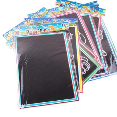 10pcs Children Scratch Painting Colorful Drawing Toys DIY Paper Cartoon Art Supplies Handmade Kid Birthday Gifts TMZ