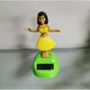 Auto-Schmuck Dekorative Figur Niedlich Kreativ Solar Wackel-Figuren Gelb